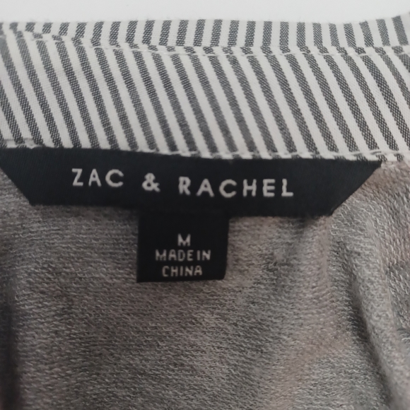 Zac & Rachel Gray Floral Print Layered Look Shirt XL Long Sleeve Collard… - Picture 10 of 14